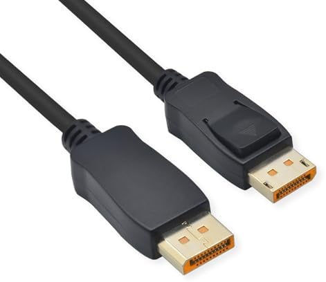 ROLINE DisplayPort Kabel, v2.1, 16K, DP ST - ST, schwarz, 1 m