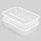 10pic Plastic Food Containers with Leak Proof Lids, Rectangular Takeaway Microwave and Dishwasher safe - Ideal for Food storage and Meal Prep - BPA free,recyclable,reusable (10, Rectangle 650Ml)