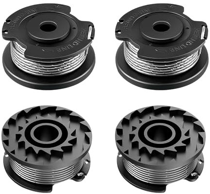 JAMSSOW Bobine di Filo Compatibili con F016800569 F016800385, Bobine di Ricambio per Bosch EasyGrassCut 18/18-230/18-26/18-260/23/26/18V-230/18V-26/18V-260, Art 23SL/26SL/2300/23-28(4 Bobine)