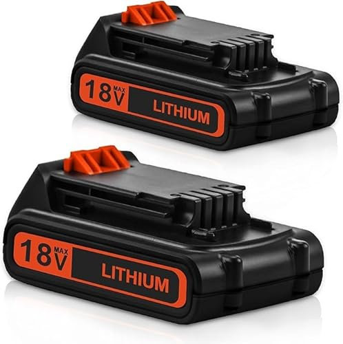 Exemoro Rechange pour Black Decker 18V 3000mAh BL2018 LBXR20 LBXR2020 -OPE LB20 LBX20 BL2018-XJ 194205-3 194309-1 194204-5 196399-0 196673-6 LXT-400