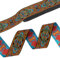 PH PandaHall 7m gewebtes Jacquard Band 3,3cm Ethnisches Band Vintage Floral Stoff Trim Genähtes gesticktes Band Gewebtes Stoffband für Kleidung Tasche Home Decor Geschenkverpackungen