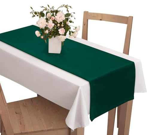 Voppi Eleganter Tischläufer aus dickem Velours 220cm lang dekorative Tischdecke Velours glatt Tivoli für Esszimmer Wohnzimmer Restaurant