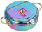 Akozon Friteuse en Acier Inoxydable avec Thermomètre – Double Couche, Friteuse Tempura Domestique, Finition or Rose Colorée (BLUE)
