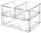 Vtopmart 3 Pack Large Stackable Storage Drawers,Easily Assemble Acrylic Bathroom Closet Undersink Organizers and Storage,Plastic Storage Bins for Kitchen Cabinets,Pantry,Makeup,Medicine Organization