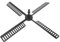 BESPORTBLE 1set Solar Windmill Lighthouse Accessories Plastic Garden Windmill for Outdoor Use Design Rotating Leaf Parts for Decorative Garden Ornaments