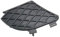 NATWEE Nebelscheinwerfer-Grill Kompatibel Mit Benz Für E-Klasse W210 E320 E430 E55 1999 2000 2001 2002 2003 2108850253 Auto-Frontstoßstange, Nebelscheinwerfer-Abdeckung, Blendengitter