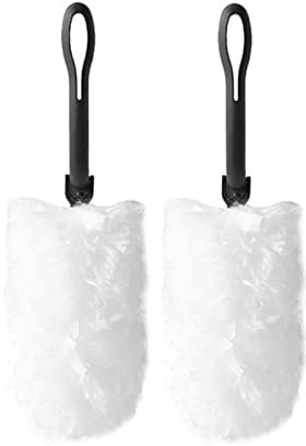 LYVQZPWLR Herramienta de Limpieza de Polvo, 2 Piezas de Cepillo de Polvo de adsorción electrostática Lavable reemplazable for el hogar, Mango de Plumero antiestático y Esponjoso for Limpiar el Polvo