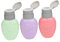 OSOLADY 3pcs Liquid Press Dispenser Bottles for Nail Polish Remover Leak Manicure Pump Containers for Easy Dispensing of Cosmetic Liquids