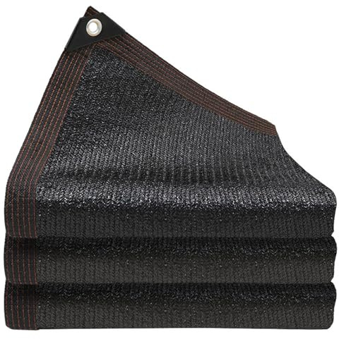 Telo ombreggiante con occhielli, 5 x 5 m, resistente ai raggi UV, per esterni, per piante, serra, giardino, patio, pergola, protezione vegetale, rete parasole