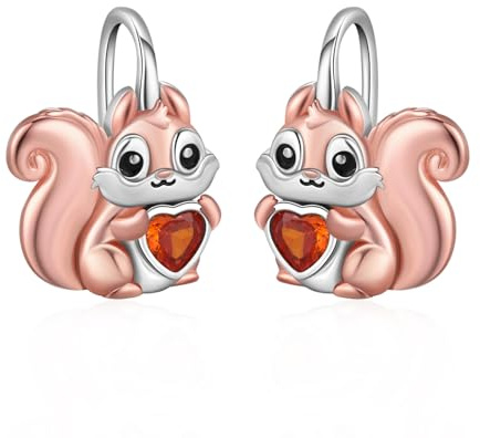 REDSUN Delfin/Koala/Hai Ohrringe Damen 925 Sterling Silber mit Herz Mondstein - Hängend Delphin Schmuck Geschenk für Mutter, Mama, Ehefrau, Frauen, Mädchen, Freundin - Valentinstag Weihnachten