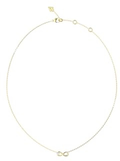 GUESS Halskette Love Bites 16-18 Infinity Necklace Yellow Gold goldfarben