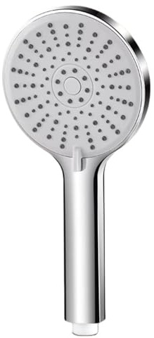 Bathroom 5 Function Shower Head High Pressure Bath Water Saving Hand Held Wall Mounted ABS Chrome Rainfall Accessory for Bathrooms and Showers(Silver)