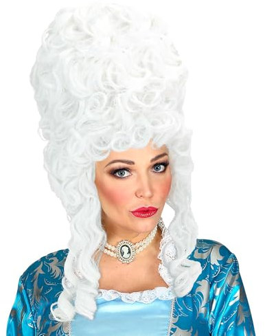 W WIDMANN MILANO Party Fashion 6249R - Perücke Marie Antoinette, grau, extra hoch, 18. und 19. Jahrhundert, Karneval, Mottoparty