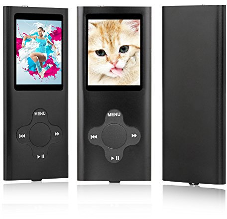 ES Traders® MP3 Player – MP3 Players with 8GB Memory, FM Radio, Voice Recorder & Rechargeable – 4th Generation Portable Music Player for Kids and Travellers – Includes Earphones & USB Cable