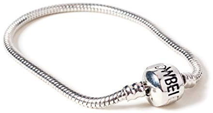 Harry Potter Armband 21 cm silberfarben, aus Metall, auf Backerkarte.