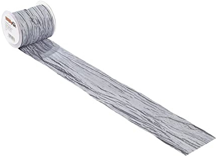 Fripe Dekoband, silber, 10 cm x 15 m