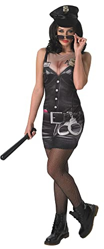 Rubies Official Unisex Real Appeal Sergeant Stop and Search Stag Hen Night Saucy Fun Sexy, Adult Costume - Large UK 16 -18 Halloween