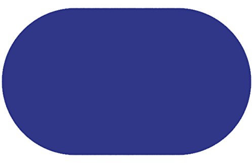 Lacktischdecke Tischdecke Wachstuch Wachstischdecke Rund Oval Größe und Farbe wählbar Dunkelblau Oval ca. 140 x 220 cm abwaschbare Gartentischdecke