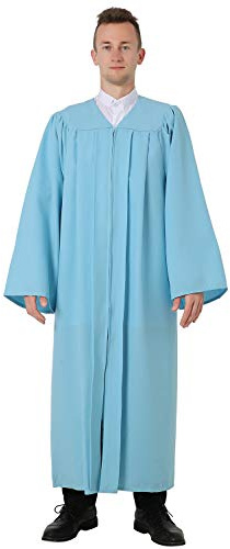 GraduatePro Toge Diplome Universitaire Graduation Gown Robe Adulte Tenue Costume Secondaire Maître Femme Homme Ecole Bleu Ciel