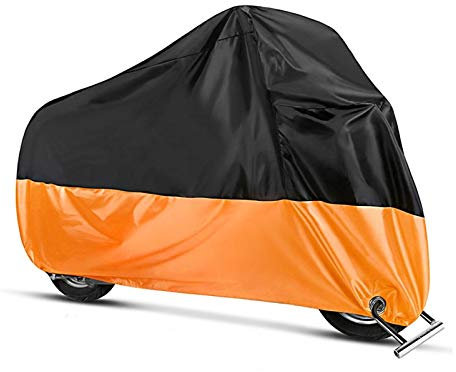 Motorrad Abdeckplane XXL Kompatibel mit Suzuki DR 800 S Big, Marauder VZ 800 sw-or