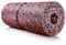 BODYMATE Faszienrolle CARE Mittel-Hart mit umlaufender Rille zu Wirbelsäulen-Entlastung mit E-Book - Schwarz/Pepper-Red 35x14cm