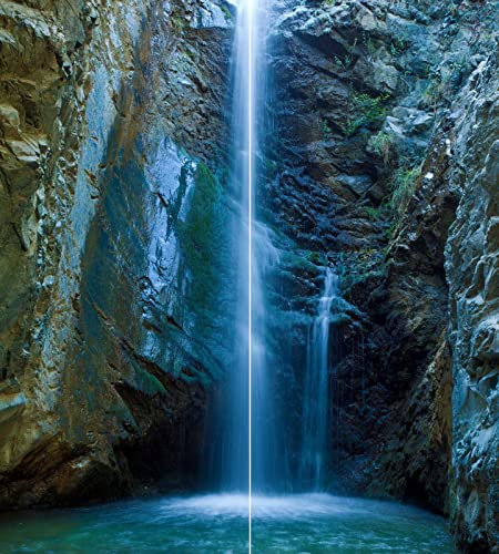 Schulte pack lot de 2 panneaux muraux, 2 x 90 x 210 cm, revêtement salle de bain douche, surface 3.78 m², épaisseur panneaux décoratifs 3 mm, chantara cascade en remplacement du carrelage sans joints