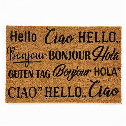 PRIDE OF PLACE Outdoor Front Door Mats | 100% Natural Coir, Heavy Duty Front Door Mat | Suitable for Use as an Inside Door Mat | Outside Door Mat