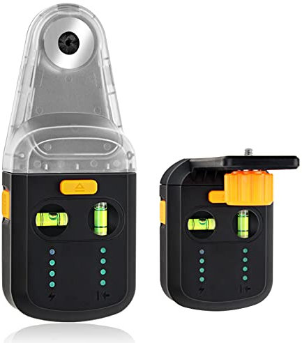 Wincal Level Meter Wall Bracket - Measure Level Meter Electric Drill Dust Collector Wall Suction Bracket, Built-in 1800mAh Battery(Green)