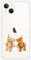 Blingy's for iPhone 13 Case (6.1 inch), Cute Teddy Bear Style Fun Cartoon Animal Design Transparent Soft TPU Protective Clear Case (Hanging Teddy Bears)