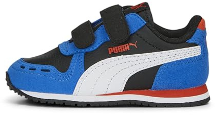 PUMA Unisex Baby Cabana Racer SL 20 V INF Sneaker, Black White-Victoria Blue, 20 EU