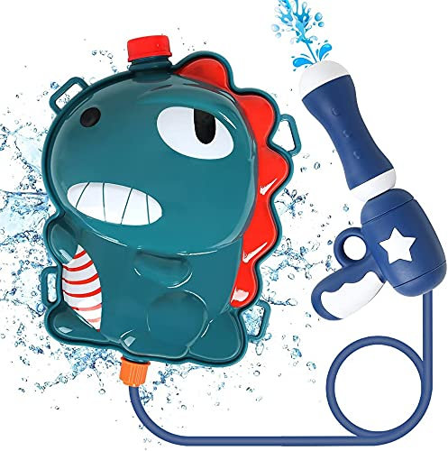 Rucksack Wasserpistole, Wasserpistole für Kinder, Kinder Wasserpistole Spielzeug mit 2000ml Wassertank, Wasserspielzeug für Sommer Strand Pool Spielzeug (grün)