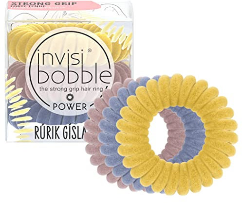 invisibobble Power Haargummis Rúrik Gíslason Yoga-Na Do It I 3x Samt Haargummis Dickes Haar I extra starker Halt I das Original, designed im Herzen Münchens