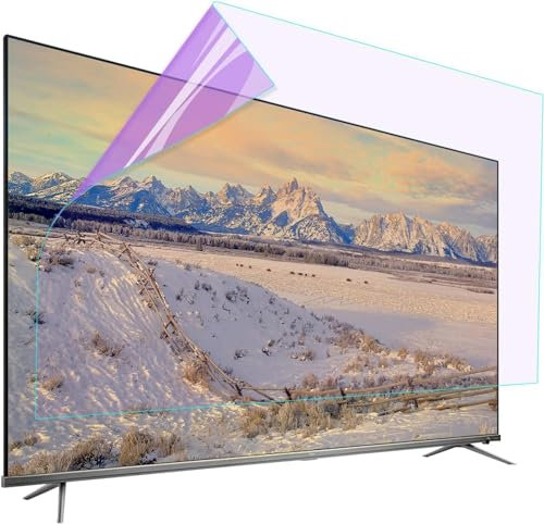 CIADAZ 49-65 Inch Anti Glare TV Screen Protector, Anti Blue Light Filter - Anti-Reflection/Anti Filgerprint/Anti Scratch Film, Protect Your Eyes for PC/Mac Monitors,55(1211 * 682mm)