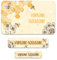 50 x personalisierte Namensaufkleber Sticker mit Wunschname Klebeetiketten zum Markieren Stifte Hefte mit Kinder Name Schule Kindergarten Aufkleber Set (42 Biene)
