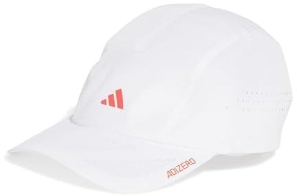 adidas Unisex RUNNINGxADIZERO Lightweight Cap Climacool, White/Lucid Red, M