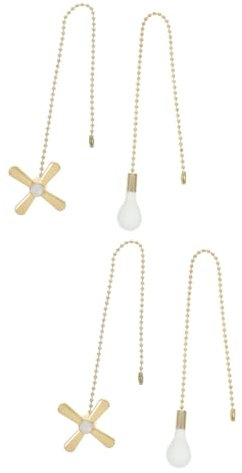 UKCOCO 2sätze Vintage Deckenventilator Zugkette Lampenform Dekorativer Pull Chain Für Deckenventilatoren Und Lichtpendel Installieren Rustproof Und Langlebig
