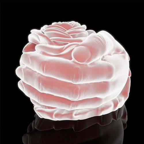 Rosen-in-Handformen, Kunstharzform – Harzguss-Silikonformen für Heimdekoration und Kerzenherstellung, Wellen-Spiralform