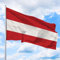 Österreich Flagge 150 x 100 cm - für Fahnenmast, Österreichfahne aus reißfestem Fahnen-Polyester-Stoff, Hissfahne Quer wetterfest und UV-beständig