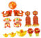 ifundom 12 Stück 2021 Frühlingsfest Ballons Dekorativer Ballon Aluminiumfolienballon 2021 Neujahrsballons Chinesischer Partyzubehör Party Ballon Dekorative Festival Ballons