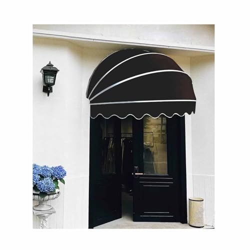 SHINGJING Toldo Tipo Domo, toldo for Puerta y Ventana de Exterior, toldo de Lona for Bricolaje, toldo Tipo Domo hemisférico Plegable for Puerta, for terraza, balcón, Patio(A,Diameter:120cm/47.24in)