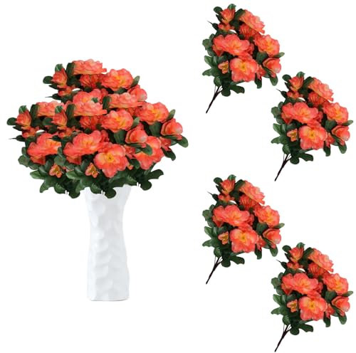 astylishome Deko Blumen Künstlich 33 cm Kunstpflanzen Kunstblumen mit Langem Stiel Künstliche Fake Blumen Blumenarrangements für Zuhause Hotel Party 0513