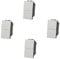 4 Pezzi Pulsante doppio sali scendi Interbloccato tapparella compatibile Living Light International colore Nero Bianco Silver Grigio Tech lotto stock confezione da 4 pz supporto incasso (Bianco)