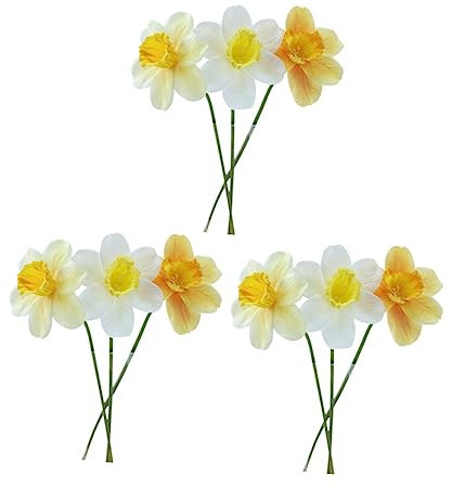 Alipis 9stücke Teiliges Künstlicher Narzissen Hochwertigem Deko-Blumen Für Tischarrangements Hochzeiten Und Frühlingshafte Innendekoration