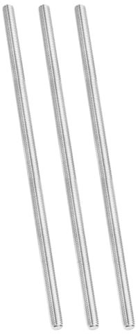PATIKIL 1/2-13 UNC 304 Edelstahl Gewindestange, 3 Stück 305mm Länge Langgewindeschraube Gewindestangen Gewindestab Gewindestifte für Verankerungsschraube, Klemmen, Hänger und U-Bolzen