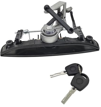 Serrure hayon Pour Polo 2002-2006 6Q6827565A 6Q6827565D Poignée De Porte Avec Queue De Verrouillage + 2 Clés Hayon Porte Loquet