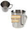 Messbecher Edelstahl Messbecher 1l Cocktail Meßbecher Litermaß spülmaschinenfest ML OZ 1000 ML Messkanne Milchkännchen Milchaufschäumer