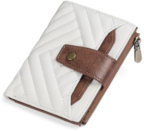 FALAN MULE Geldbeutel Damen Klein, Geldbörse Damen mit RFID Blockierung, Portemonnaie Damen Mini mit Zipper Münzfach, Kleine Brieftasche Geldbörse, Portmonee Damen Klein