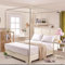Betthimmel in voller Größe, Stangen, Eckbett, Baldachin, Pfosten in verschiedenen Materialien, für Schlafzimmer, Dekoration, mit Moskitonetz, Betthimmel, Rahmen