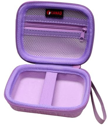 XANAD Housse Appareil Photo de Protection pour Compact - 1080P HD Digital Zoom pour Pochette Appareil Photo Enfant Adolescent Adulte Débutant Dure EVA Etui Appareil Photo(Violet)