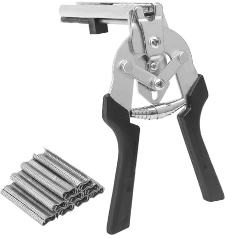 ZMDMAH Pince à saucisse avec 600 clips - Pince de clôture - Pince de fixation pour fil de clôture - Convient pour cages à chiens, cages à oiseaux, cages à lapins et autres cages à animaux